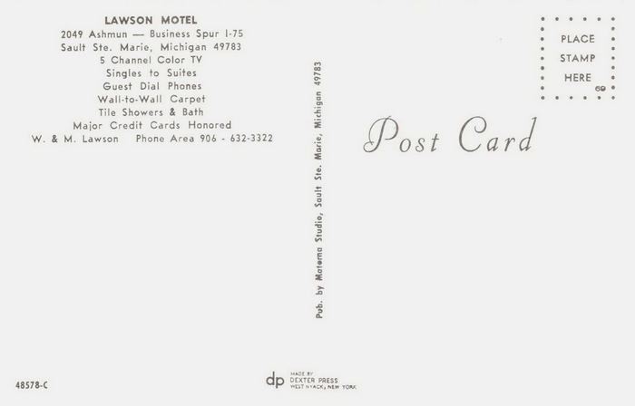 The Guest House (Lawson Motel) - Vintage Postcard